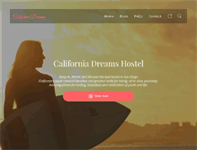 Tablet Screenshot of californiadreamshostel.com
